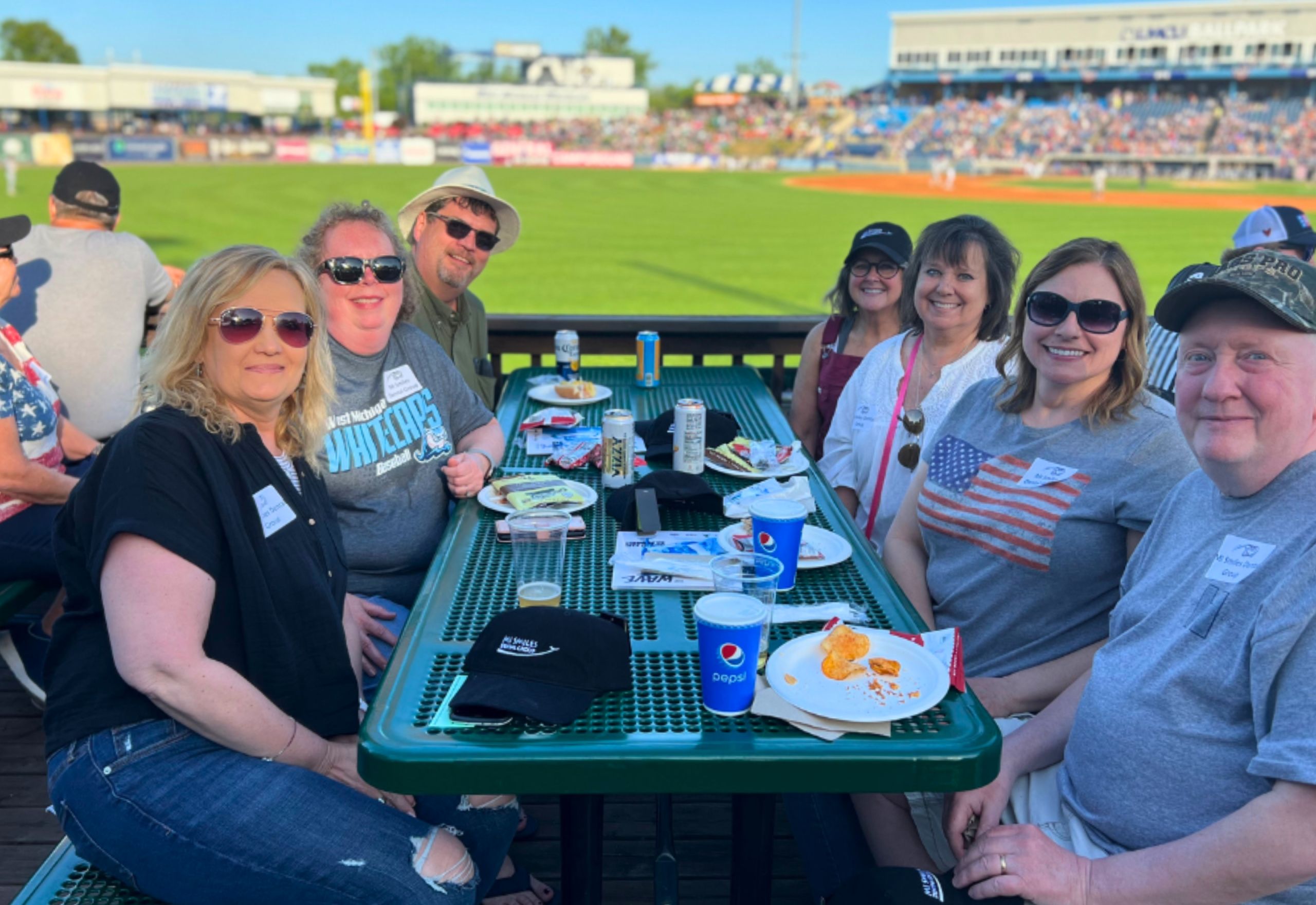 MI Smiles Dental Group team outing at the Whitecaps